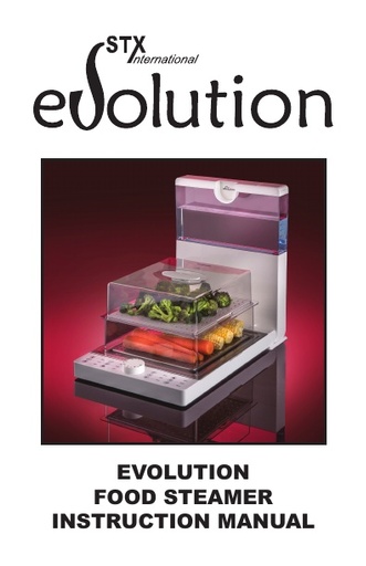 STX Evolution Food Steamer Instructions